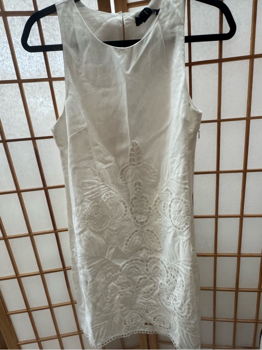 NWT Sanctuary White Embroidered Blooms Sleeveless Mini Dress Size XS - Picture 8 of 9